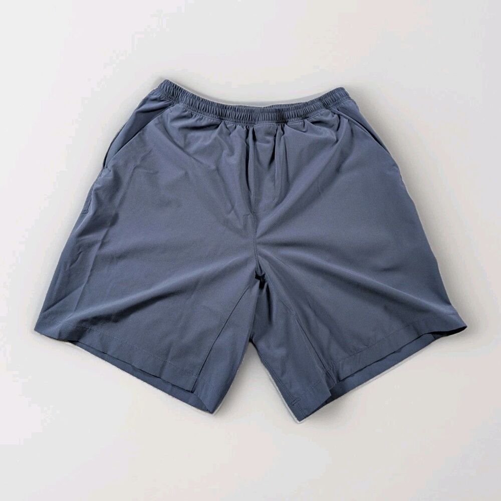 IBKUL Mens M Blue Performance Shorts 8" Quick Dry Stretch Golf Athletic - Picture 10 of 10